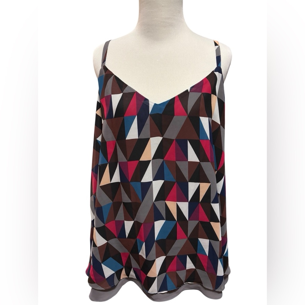 Geometric Multicolor Women's Top